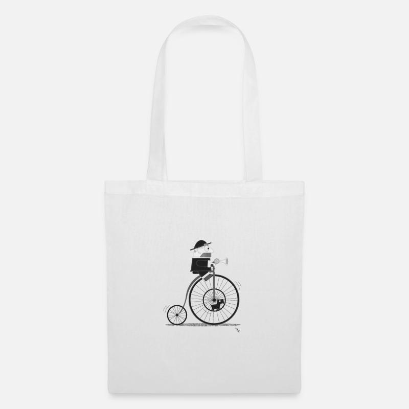 Retro bicycle - Tote Bag - white