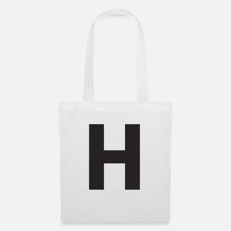 H - Stoffbeutel - Weiß