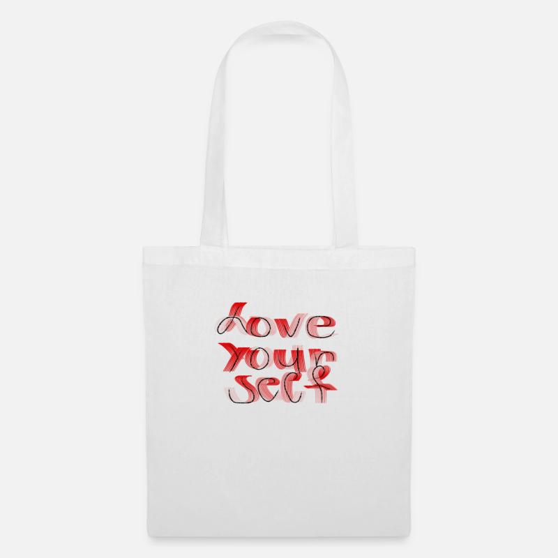Love yourself - Stoffbeutel - Weiß