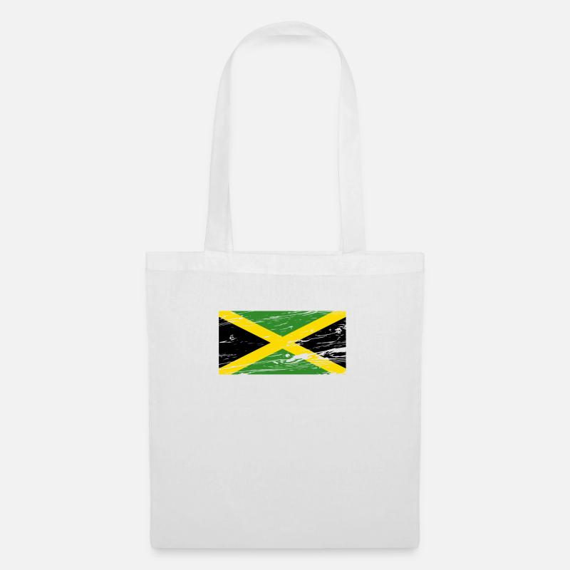 Jamaica Flagge - Stoffbeutel - Weiß