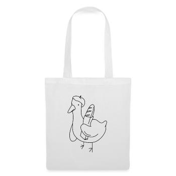 Baguette Canard - Sac en tissu - blanc - Devant