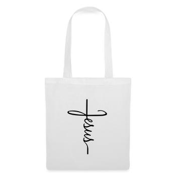 Jesus cross - Tote Bag - white - Front