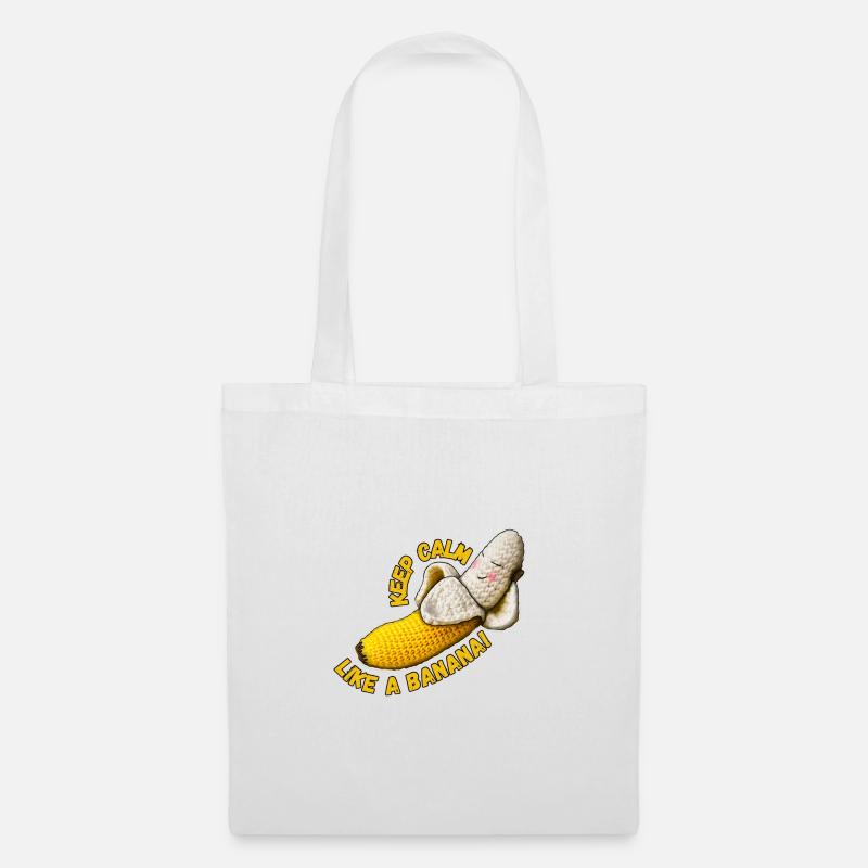 Keep Calm like a Banana - Stoffbeutel - Weiß