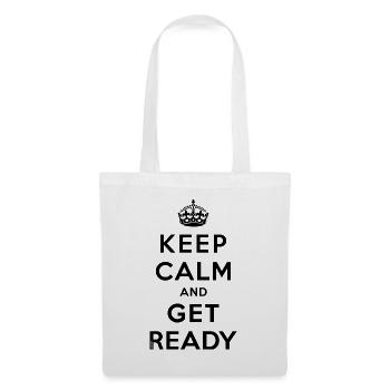 Keep calm and get ready - Sac en tissu - blanc - Devant