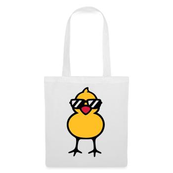 cool chick (rd) - Sac en tissu - blanc - Devant