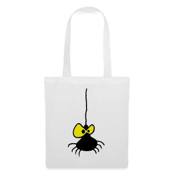 Grumpy Spider Zweifarbiges Design - Stoffbeutel - Weiß - Vorne