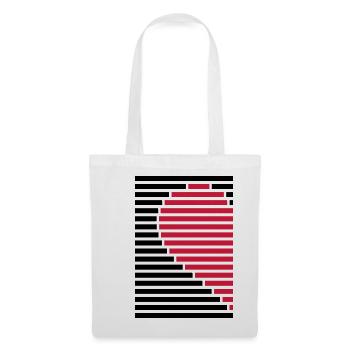 heart partner shirt left - Tote Bag - white - Front