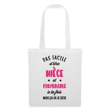 Neveu Nièce Oncle Tante Famille Bébé Noël - Tote Bag - white - Front