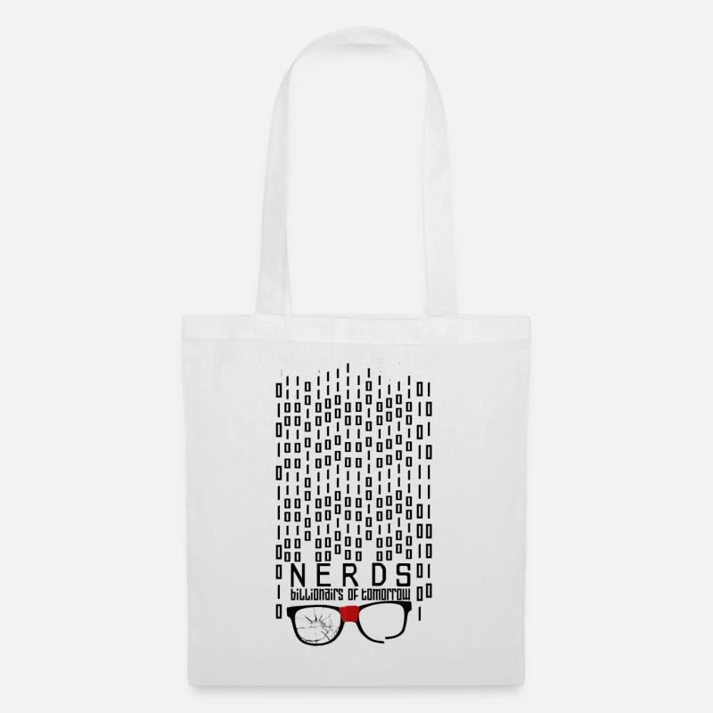 Nerdy Billionaire - Tote Bag - white