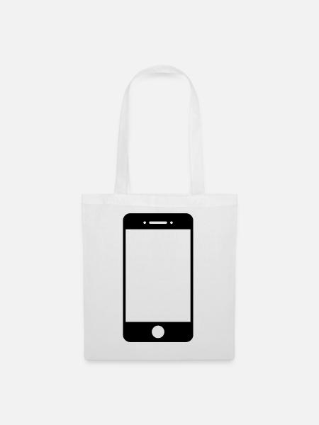 Smartphone - Stoffbeutel - Weiß