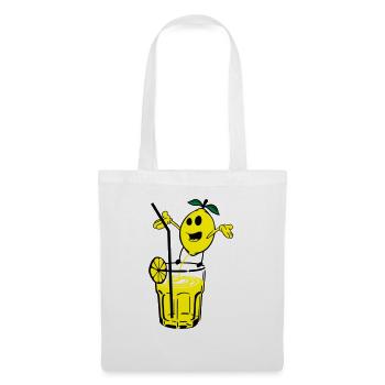 zitrone pinkelt limonade - Stoffbeutel - Weiß - Vorne