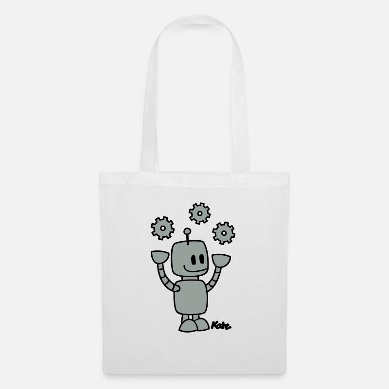 Roboter (2c) - Tote Bag - white