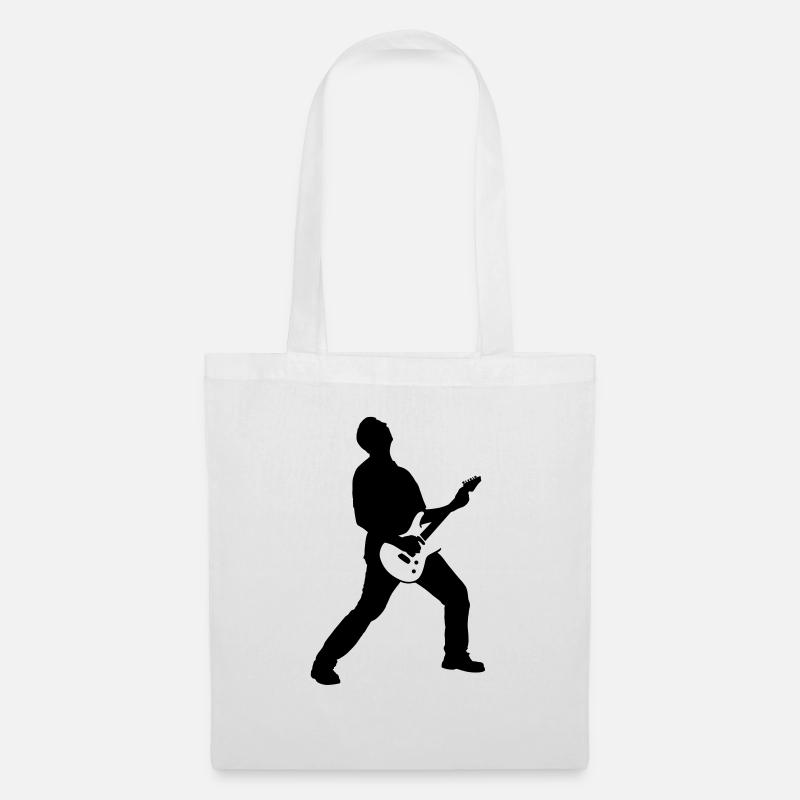 guitarrocker_032012_c_1c - Stoffbeutel - Weiß