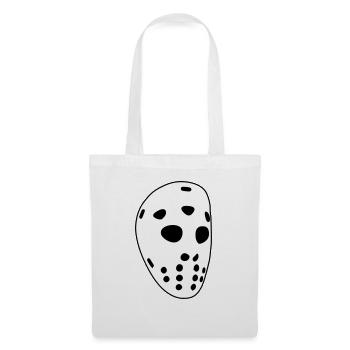 Masque de hockey rétro - Sac en tissu - blanc - Devant