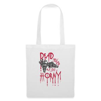 dead inside but horny - Tote Bag - white - Front