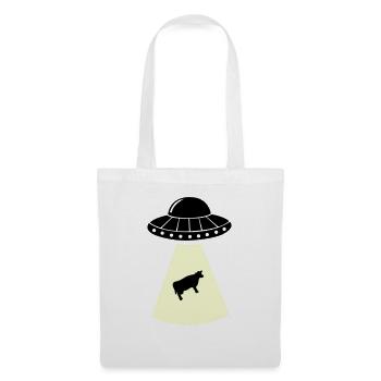 Vache OVNI - Sac en tissu - blanc - Devant