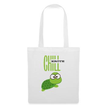 Chill Kröte für Chiller - Stoffbeutel - Weiß - Vorne