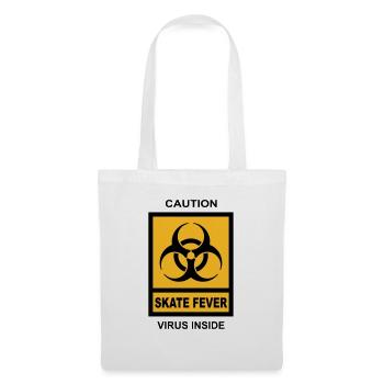 SKATE FEVER - Sac en tissu - blanc - Devant