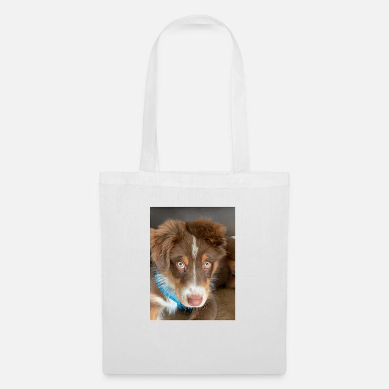 Hund schaut süß - Stoffbeutel - Weiß