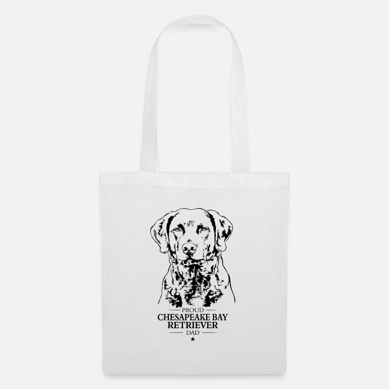Chesapeake Bay Retriever Dad Hunde Hund Wilsigns - Stoffbeutel - Weiß