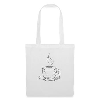 Lineart Coffee - Stoffbeutel - Weiß - Vorne