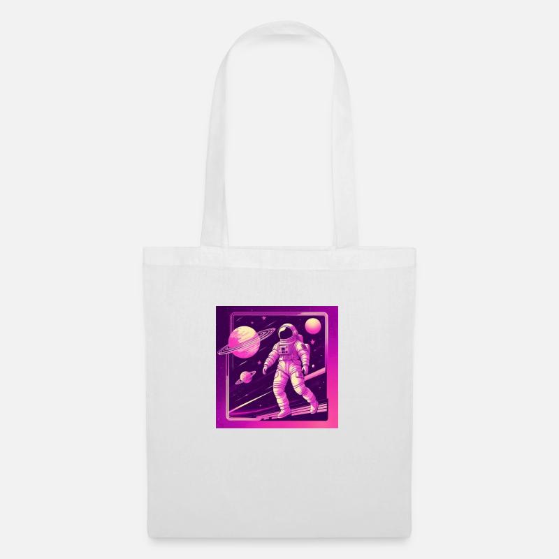 Dancing in Space - Stoffbeutel - Weiß