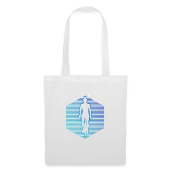 Cycling Cyclist Bike Men Mountain Bike - Tote Bag - white - Front