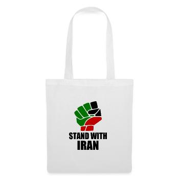 Stand with iran - Stoffbeutel - Weiß - Vorne