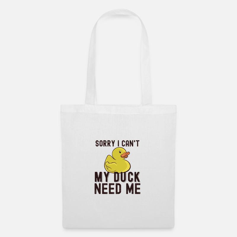 Canard - Sac en tissu - blanc