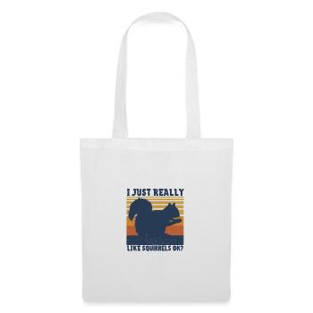 Écureuil - Sac en tissu - blanc - Devant