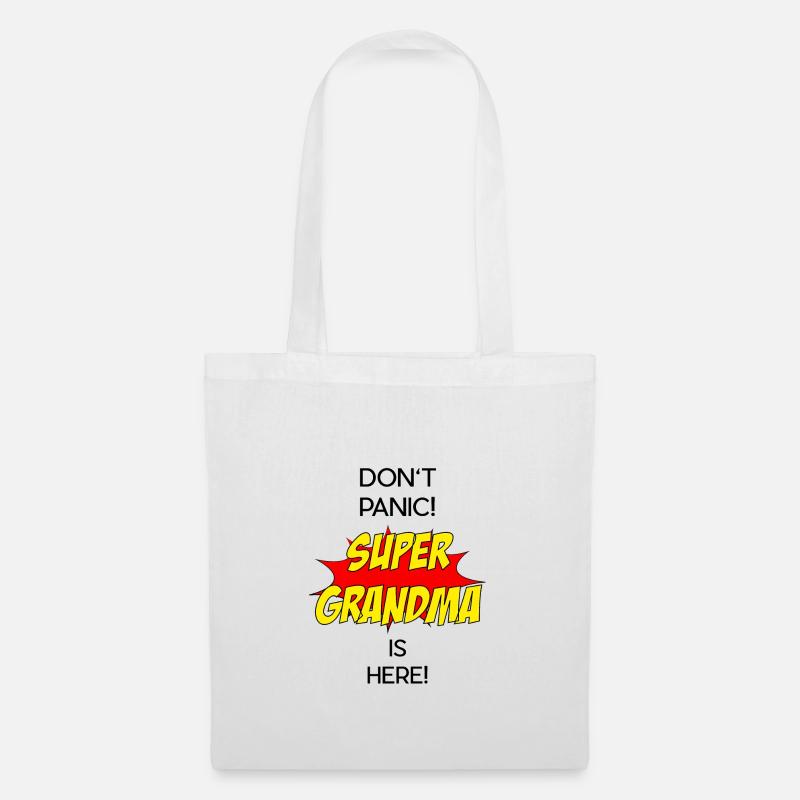 Super Grandma / Super Großmutter - Stoffbeutel - Weiß