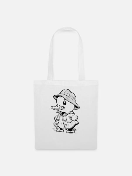Dapper Duck - Ready for Adventure - Stoffbeutel - Weiß