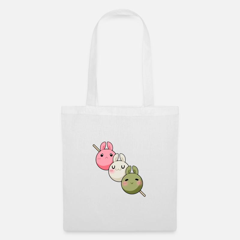 Lapins Kawaii Dango - Sac en tissu - blanc