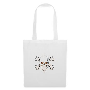 TOTENKOPF skull and bones - Stoffbeutel - Weiß - Vorne