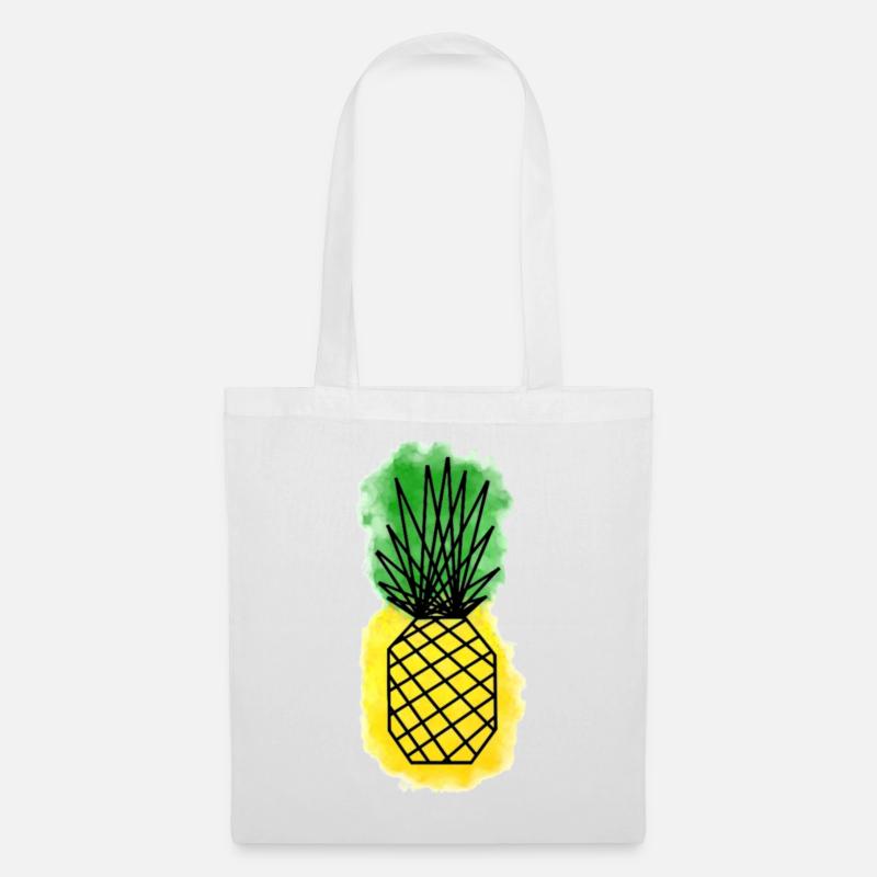 Geometric Pineapple - Tote Bag - white