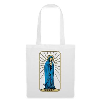 Heilige Maria ohne Hintergrund - Stoffbeutel - Weiß - Vorne