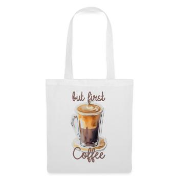 mais d’abord Café - Sac en tissu - blanc - Devant