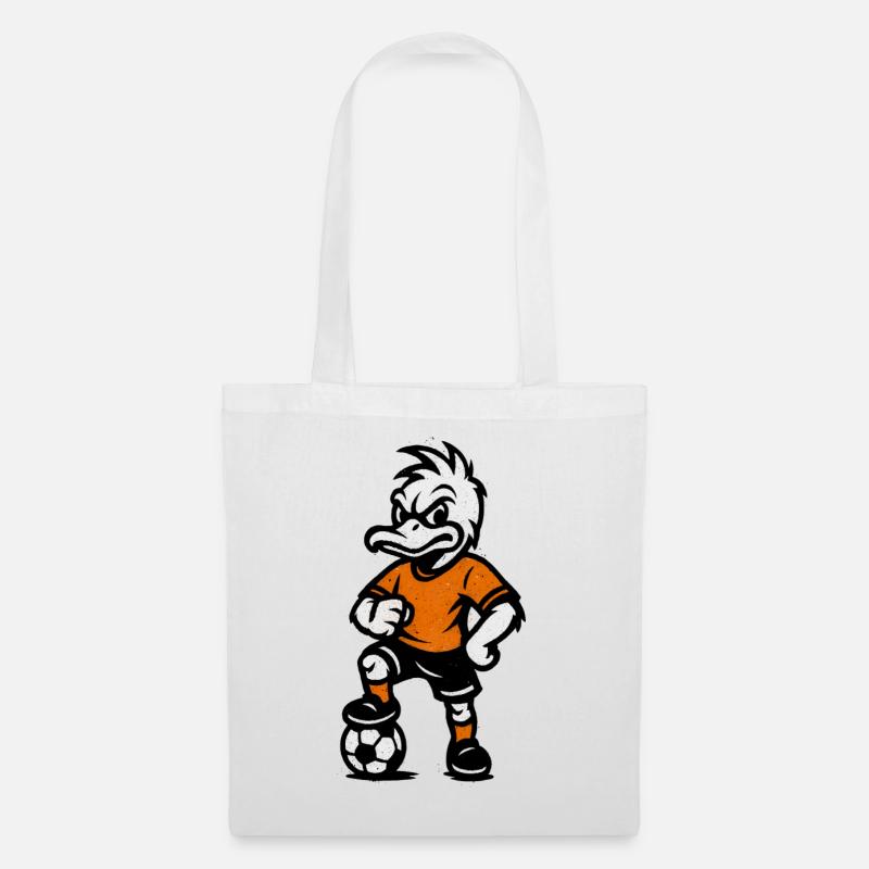 Retro Duck Fodboldhelt - Mulepose - hvid