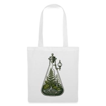 Botanical Beaker Terrarium Science Illustration - Tote Bag - white - Front
