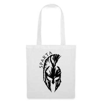 Sparta Spartan Helmet – Ancient Warrior Fitness - Tote Bag - white - Front