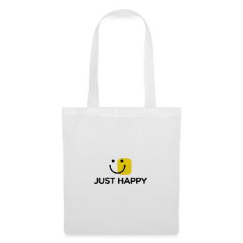 Just be happy - Stoffbeutel - Weiß - Vorne