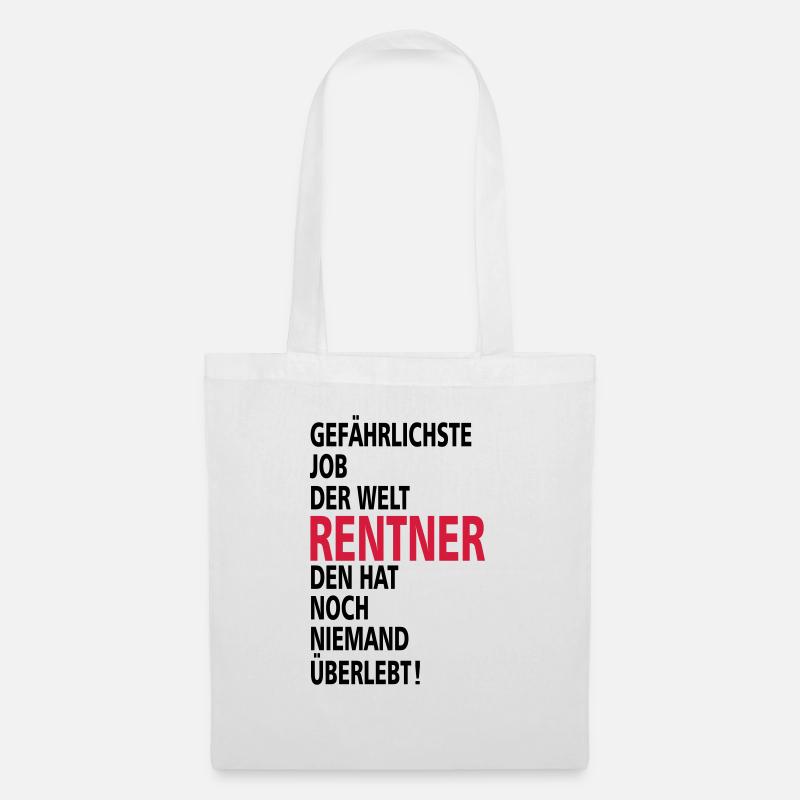 rentner - Stoffbeutel - Weiß