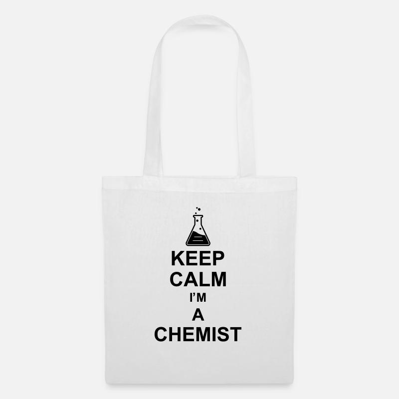 keep calm i'm a chemist kg10 - Stoffbeutel - Weiß