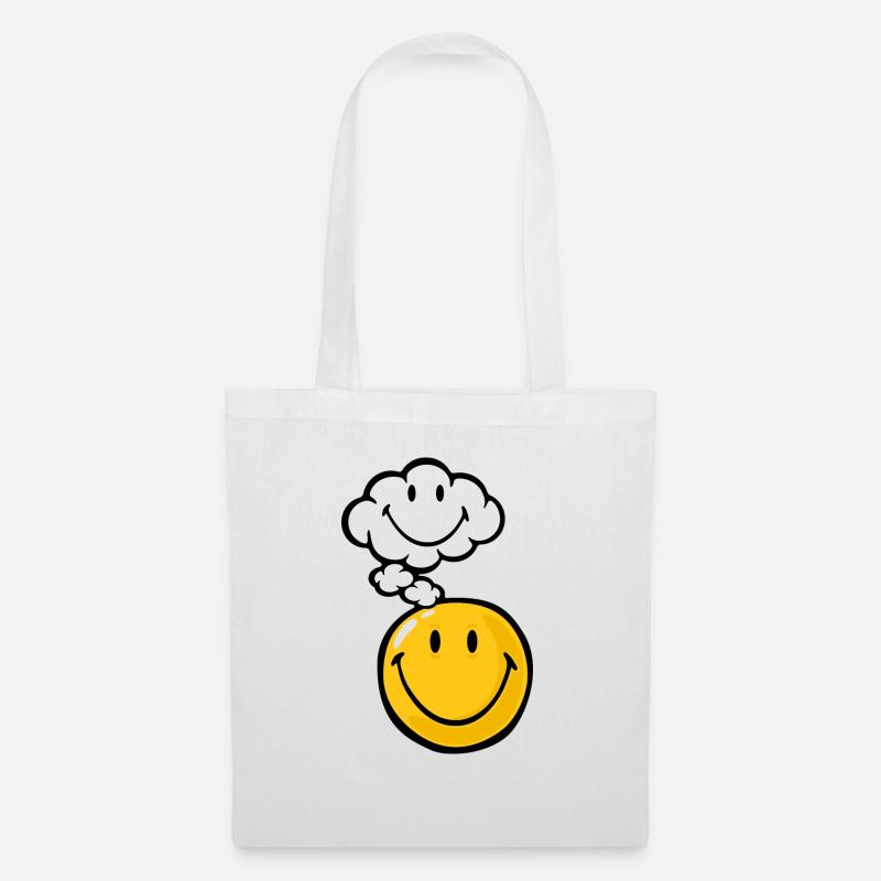 Smiley Thought - Stoffbeutel - Weiß