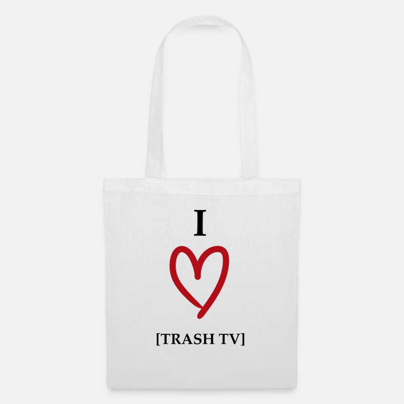 I Love - Stoffbeutel - Weiß