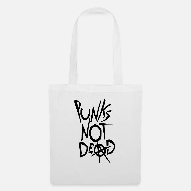 punks not dead Zitat - Stoffbeutel - Weiß