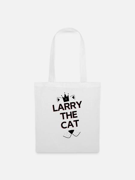 Larry die Katze - Stoffbeutel - Weiß