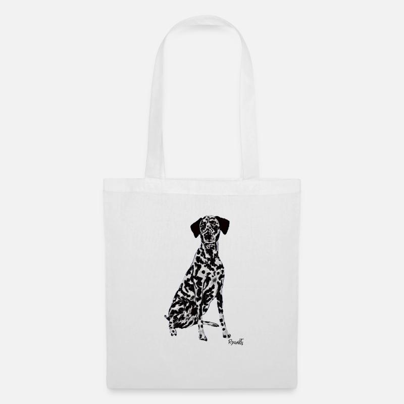 Schöner dalmatinischer Hund - Stoffbeutel - Weiß