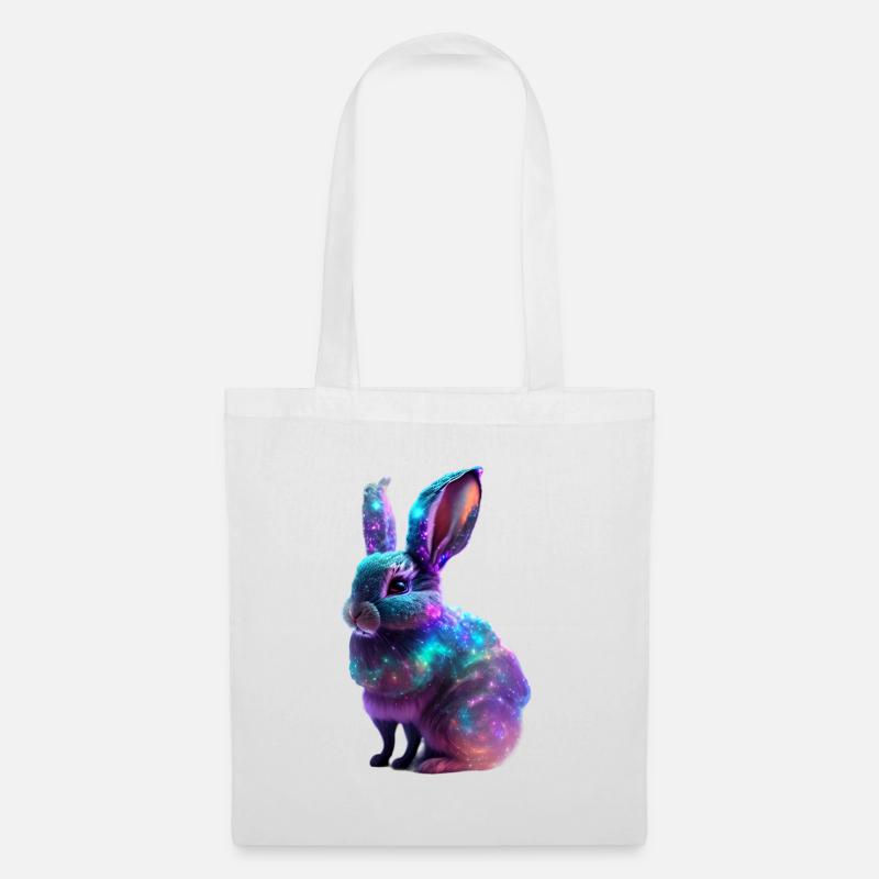 Nébuleuse Cosmique Lapin - Sac en tissu - blanc