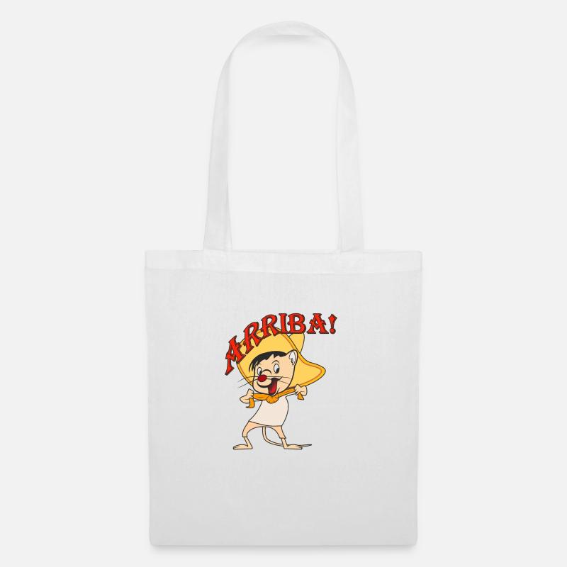 Maus Mexico ARRIBA - Stoffbeutel - Weiß
